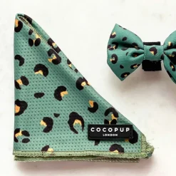 Cocopup Bandanas-Khaki Leopard Bandana