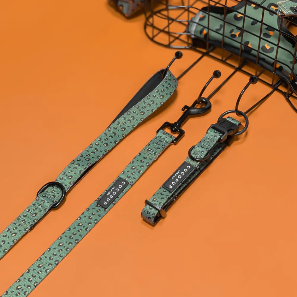 Cocopup Leads-Khaki Leopard Lead