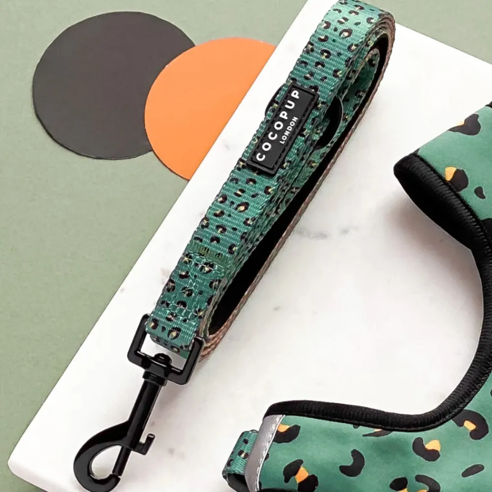Cocopup Leads | Puppy Leads & Collars-Khaki Leopard Lead - Puppy