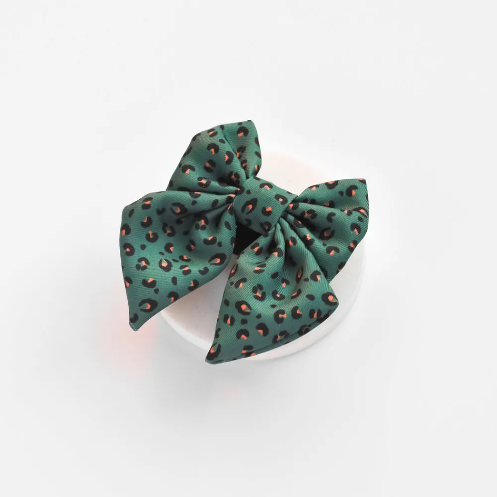 Cocopup Sailor Bow Ties | Bow Ties-Khaki Leopard Sailor Bow Tie