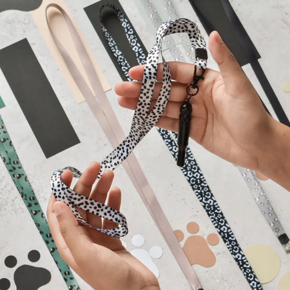 Cocopup Whistles & Lanyards | Whistles & Lanyards-Lanyard - Monochrome Spots