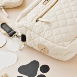 Cocopup Large Dog Walking Bags-Large Dog Walking Bag - Cream Quilted