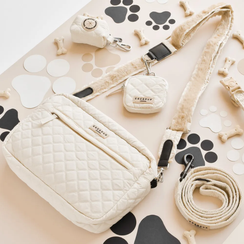 Cocopup Large Bag Bundles-Large Dog Walking Bag Bundle - Cream Quilted