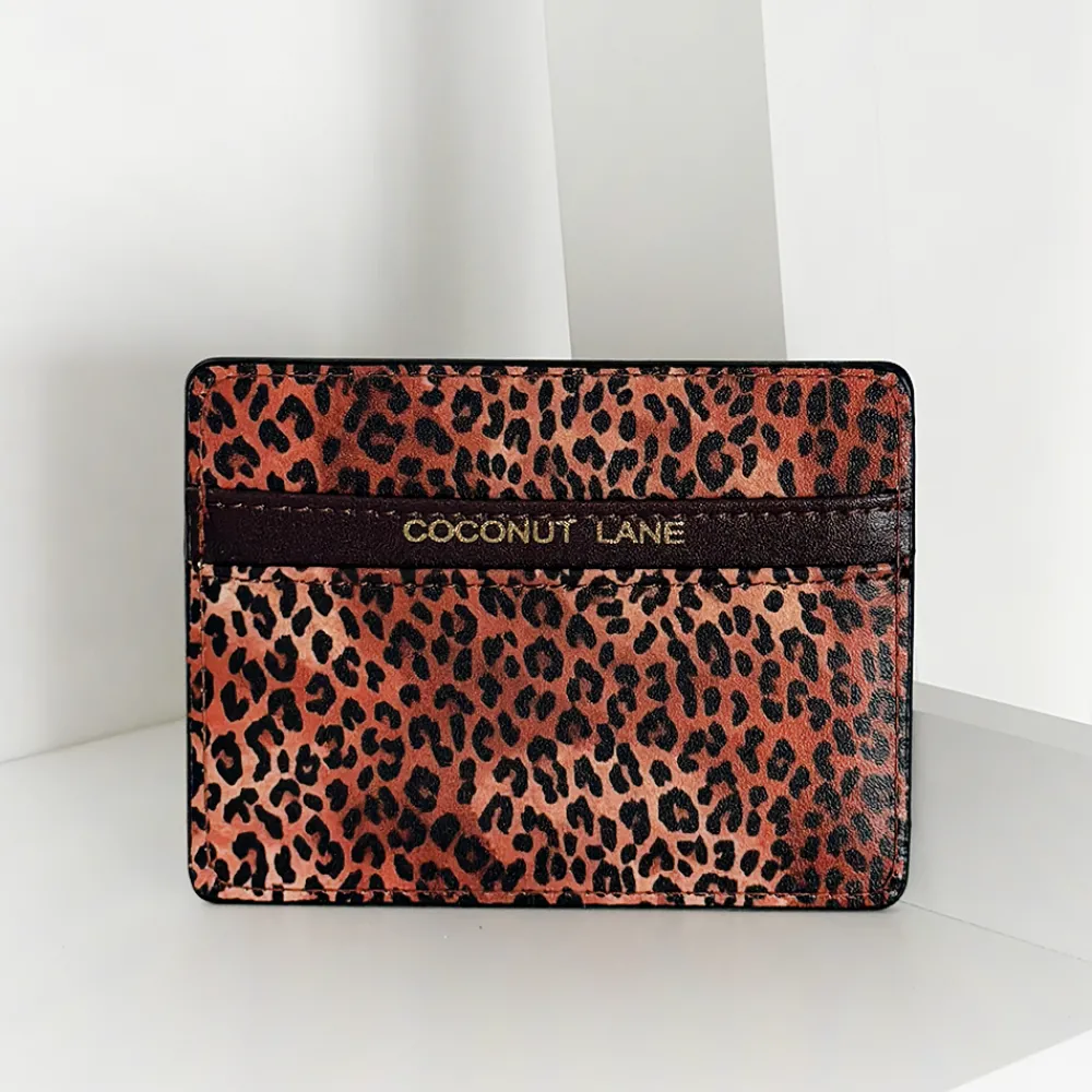 Cocopup Card Holders-Leopard Pup Card Holder by Coconut Lane