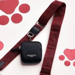 Cocopup Bag Straps-Limited Edition Bag Strap - Burgundy Sparkle Pup