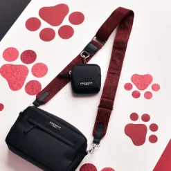 Cocopup Bag Straps-Limited Edition Bag Strap - Burgundy Sparkle Pup