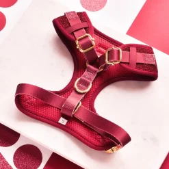 Cocopup Adjustable Neck Harnesses-Limited Edition Burgundy Sparkle Pup Adjustable Neck HARNESS