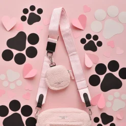 Cocopup Bag Straps-Luxe Bag Strap - Baby Pink Heart