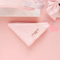 Cocopup Bandanas-Luxe Bandana - Baby Pink Heart
