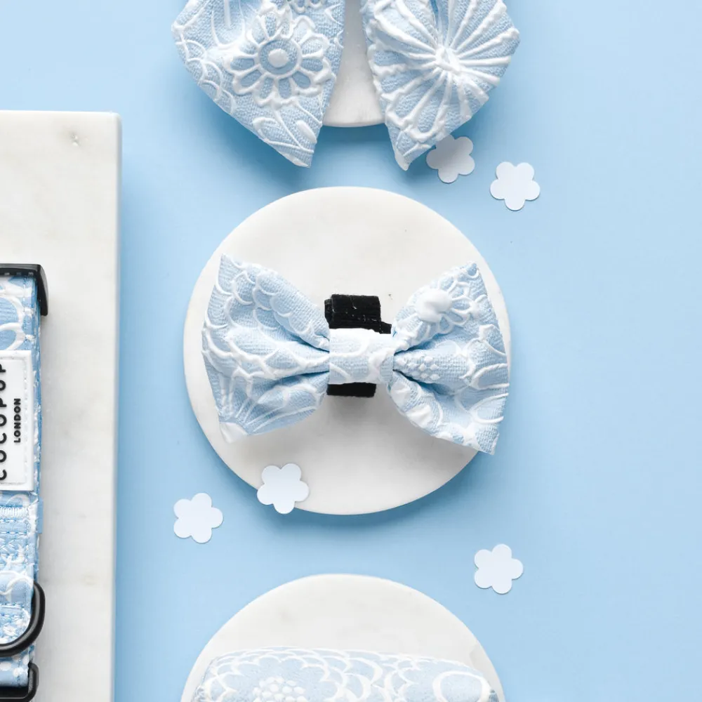 Cocopup Bow Ties-Luxe Bow Tie - Baby Blue Flower