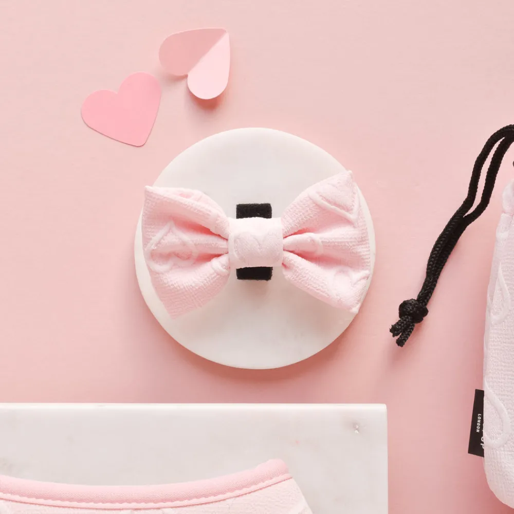 Cocopup Bow Ties-Luxe Bow Tie - Baby Pink Heart