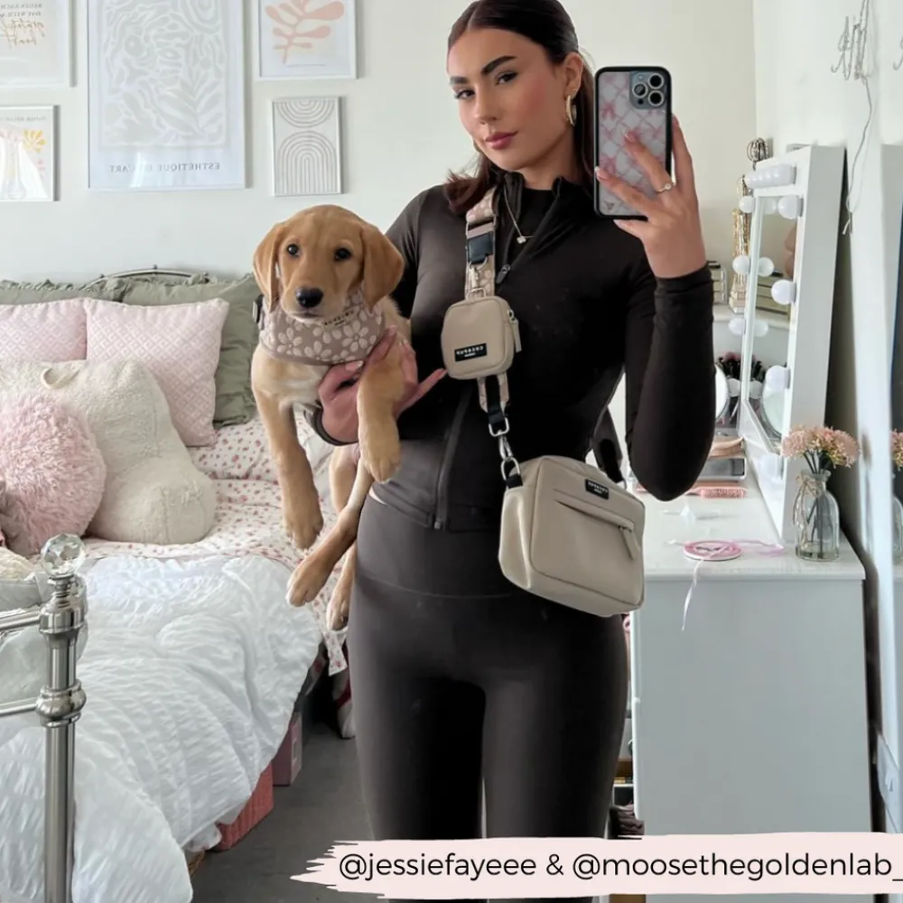 Cocopup Classic Bag Bundles-Luxe Dog Walking Bag Bundle - Mocha Flower