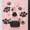 Cocopup Classic Bag Bundles-Luxe Dog Walking Black Bag Bundle - Baby Pink Heart