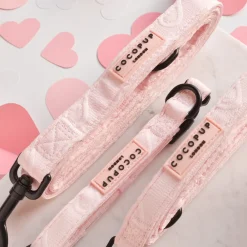 Cocopup Leads-Luxe Lead - Baby Pink Heart
