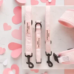 Cocopup Leads-Luxe Lead - Baby Pink Heart