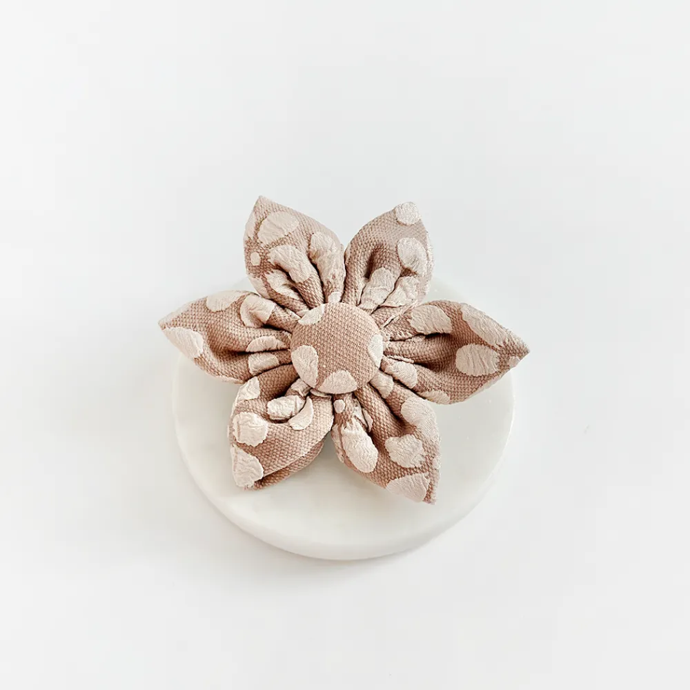 Cocopup Collar Flowers | Collar Flowers-LUXE Mocha Flower Collar Flower