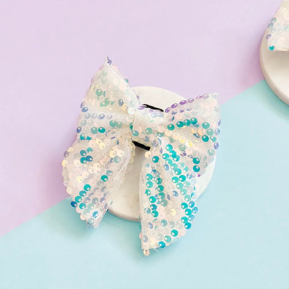 Cocopup Sailor Bow Ties-LUXE Party Holographic Sequin Sailor Bow Tie