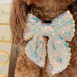 Cocopup Sailor Bow Ties-LUXE Party Holographic Sequin Sailor Bow Tie