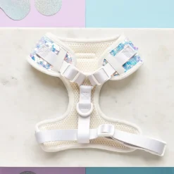 Cocopup Adjustable Neck Harnesses | Special Occassion Harnesses ✨-LUXE Party Holographic Sequin HARNESS