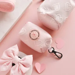 Cocopup Poop Bag Holders | Poop Bag Holders-Luxe Poop Bag Holder - Baby Pink Heart