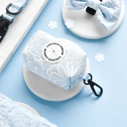 Cocopup Poop Bag Holders | Poop Bag Holders-Luxe Poop Bag Holder - Baby Blue Flower