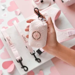 Cocopup Poop Bag Holders | Poop Bag Holders-Luxe Poop Bag Holder - Baby Pink Heart