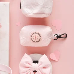 Cocopup Poop Bag Holders | Poop Bag Holders-Luxe Poop Bag Holder - Baby Pink Heart