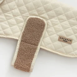 Cocopup Coats ❄️-LUXE Quilted Dog Coat - Creamy Chai