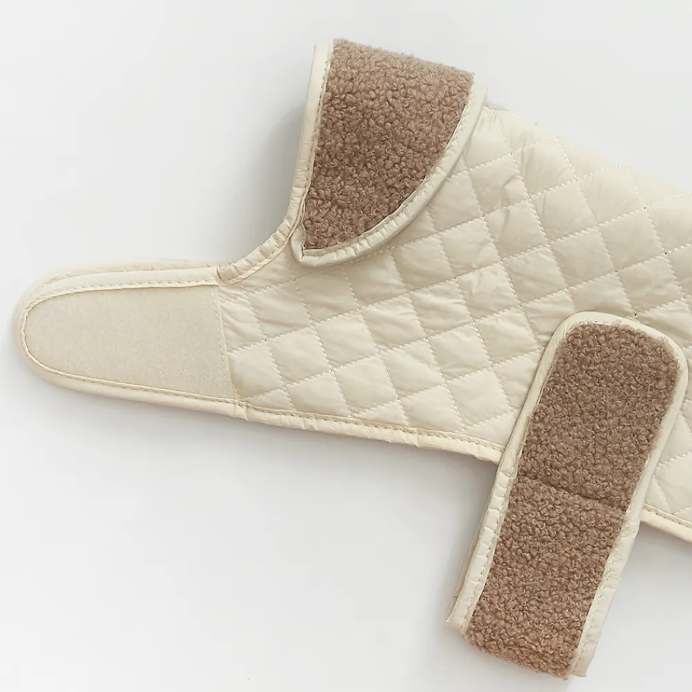 Cocopup Coats ❄️-LUXE Quilted Dog Coat - Creamy Chai