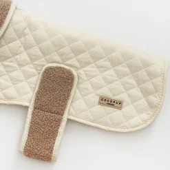 Cocopup Coats ❄️-LUXE Quilted Dog Coat - Creamy Chai