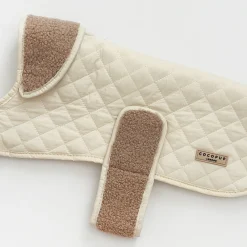 Cocopup Coats ❄️-LUXE Quilted Dog Coat - Creamy Chai