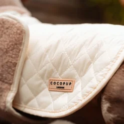 Cocopup Coats ❄️-LUXE Quilted Dog Coat - Creamy Chai