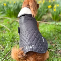 Cocopup Coats ❄️-LUXE Quilted Dog Coat - Midnight Black