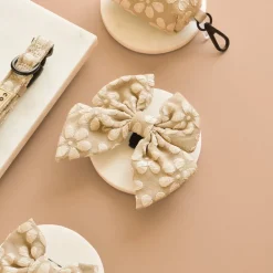 Cocopup Sailor Bow Ties | Bow Ties-Luxe Sailor Bow Tie - Mocha Flower