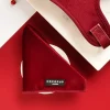 Cocopup Bandanas-LUXE Velvet Bandana - Berry Red