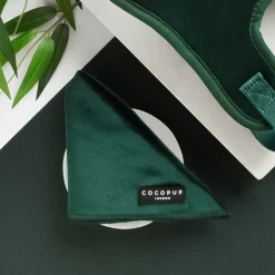 Cocopup Bandanas-LUXE Velvet Bandana - Forest Green