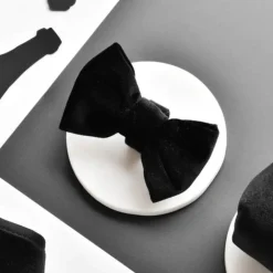 Cocopup Bow Ties-Luxe Velvet Bow Tie - Noir