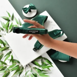 Cocopup Collars | Puppy Leads & Collars-LUXE Velvet COLLAR - Forest Green
