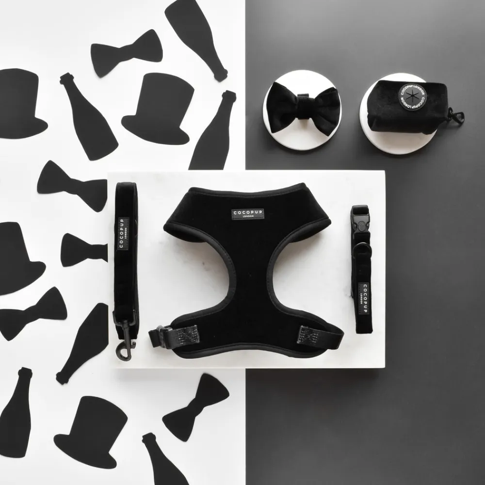 Cocopup Poop Bag Holders | Poop Bag Holders-Luxe Velvet Poop Bag Holder - Noir