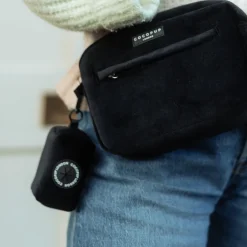 Cocopup Poop Bag Holders | Poop Bag Holders-Luxe Velvet Poop Bag Holder - Noir