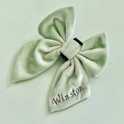 Cocopup Sailor Bow Ties | Personalised Sailor Bow Ties 🎀-Luxe Velvet Sailor Bow Tie - Sage