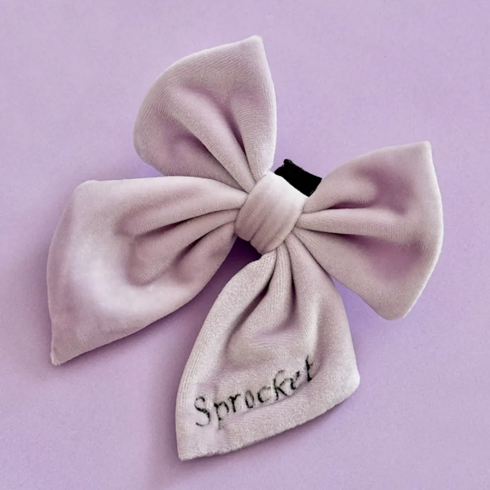 Cocopup Sailor Bow Ties | Personalised Sailor Bow Ties ð-Luxe Velvet Sailor Bow Tie - Lilac