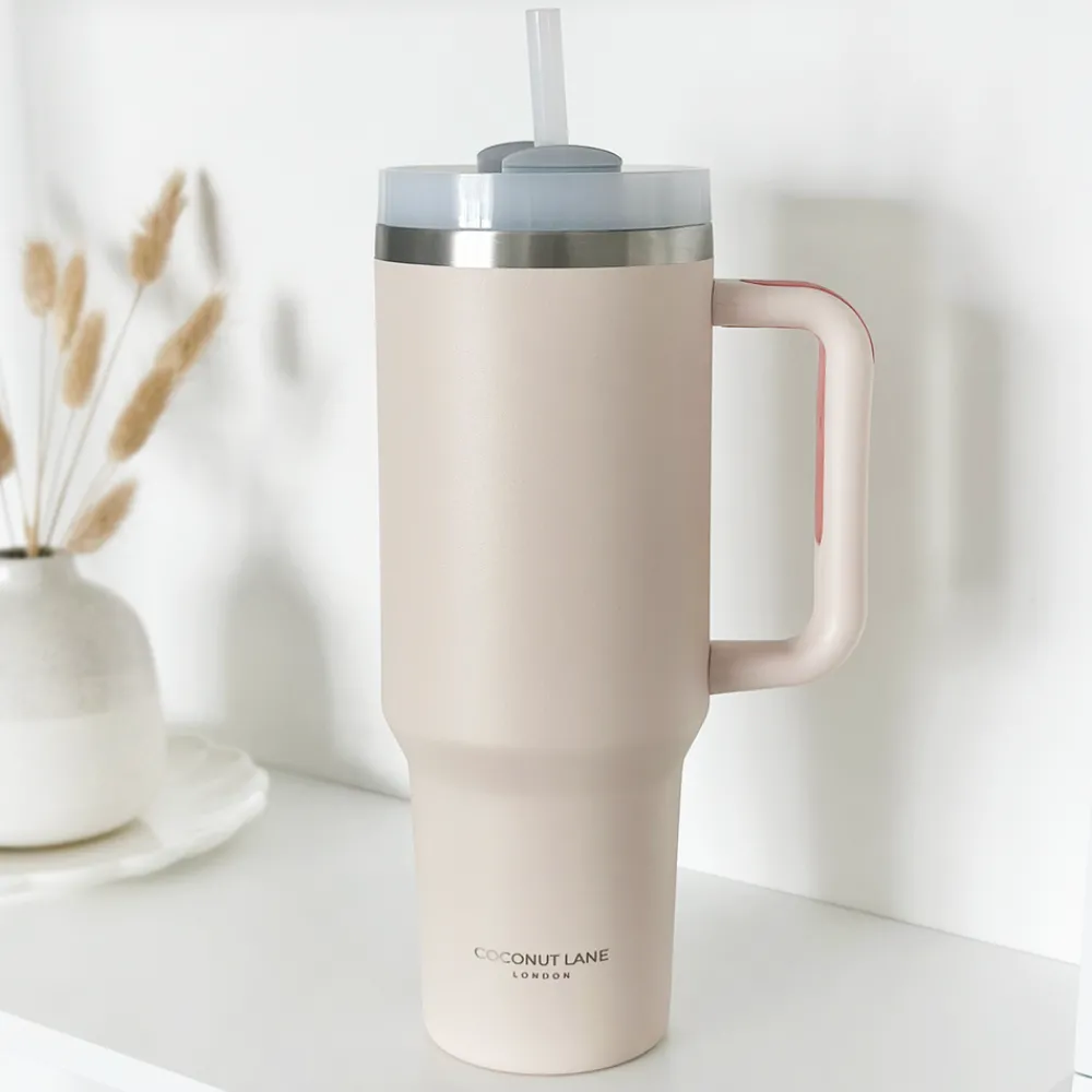 Cocopup Tumblers-Marshmallow Pink Stainless Steel Tumbler - By Coconut Lane