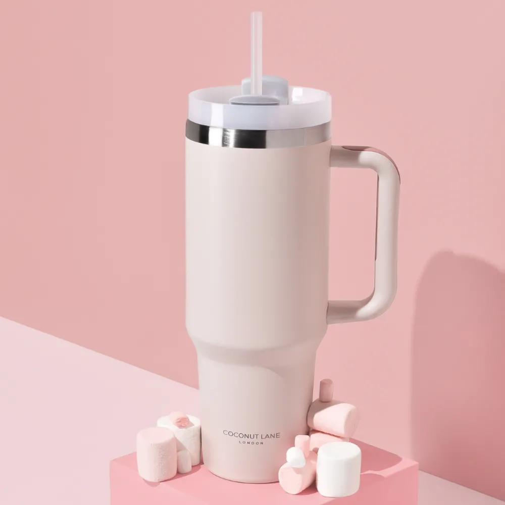 Cocopup Tumblers-Marshmallow Pink Stainless Steel Tumbler - By Coconut Lane