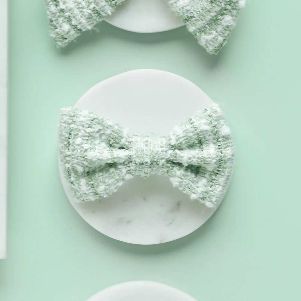 Cocopup Bow Ties-Matcha Textured Tweed Bow Tie