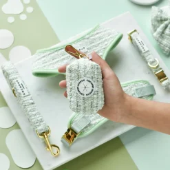 Cocopup Poop Bag Holders | Poop Bag Holders-Matcha Textured Tweed Poop Bag Holder