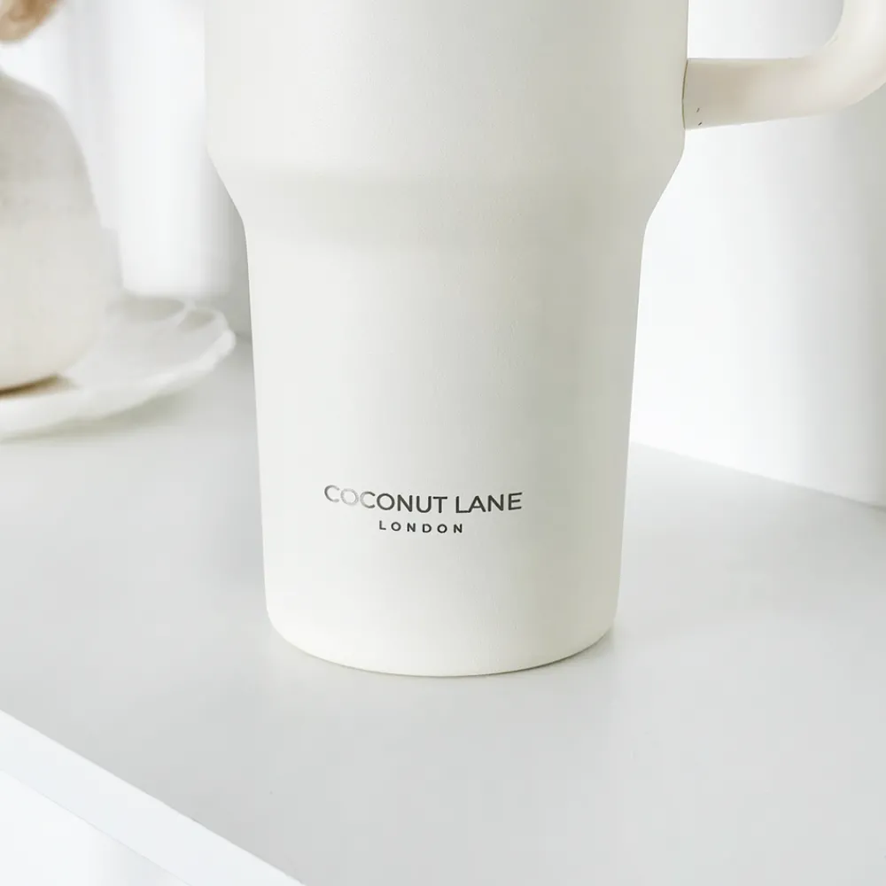 Cocopup Tumblers-Milky Coconut Stainless Steel Tumbler - By Coconut Lane