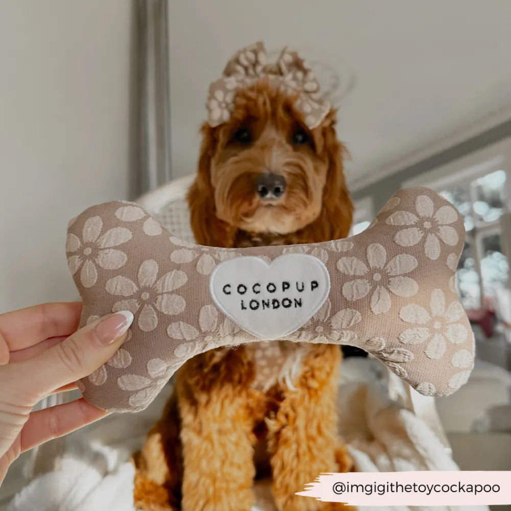 Cocopup Bone Toys 🦴-Mocha Flower Bone Toy
