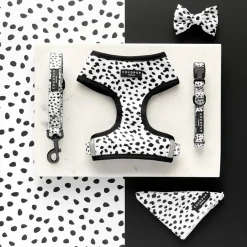 Cocopup Adjustable Neck Harnesses-Monochrome Spots Adjustable Neck HARNESS