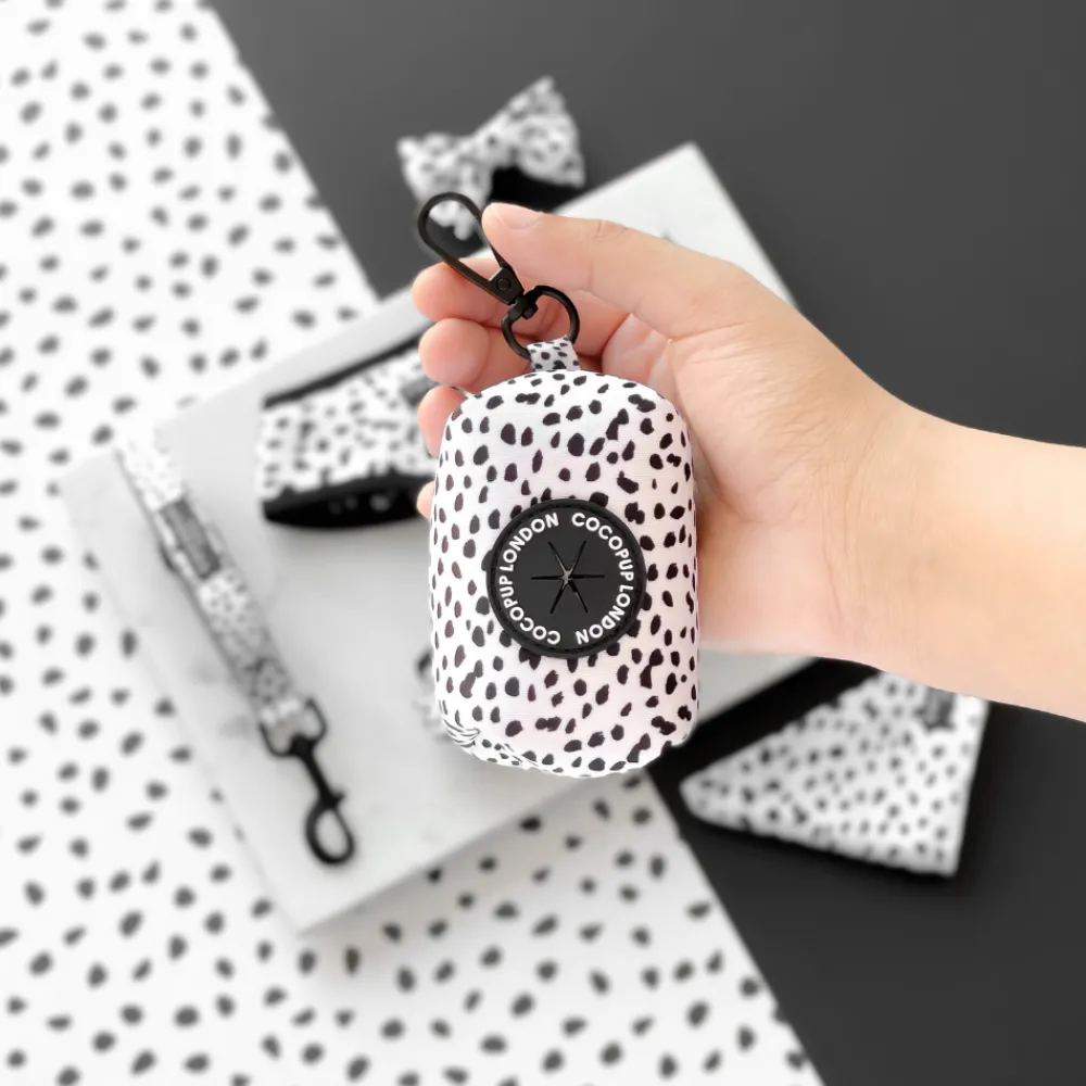 Cocopup Poop Bag Holders | Poop Bag Holders-Monochrome Spots Poop Bag Holder